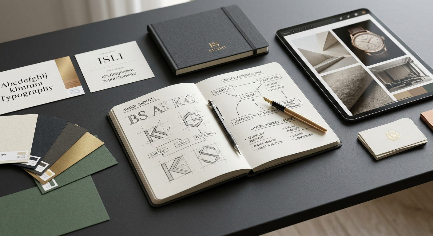 Luxury brand strategy and visual positioning process for premium businesses