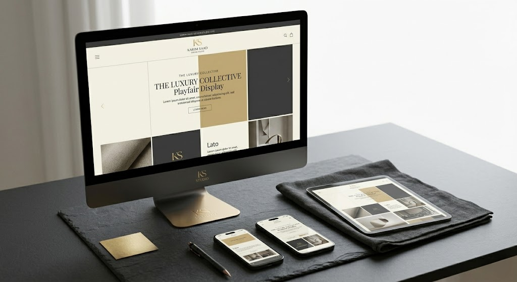 Responsive luxury website design and digital platform development for premium brands